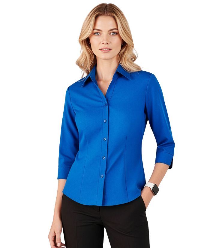 Ladies Plain Oasis 3/4 Sleeve Shirt