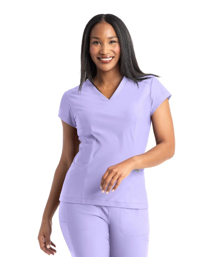 Embrace Scrubs Zoe - Banded V-Neck Top