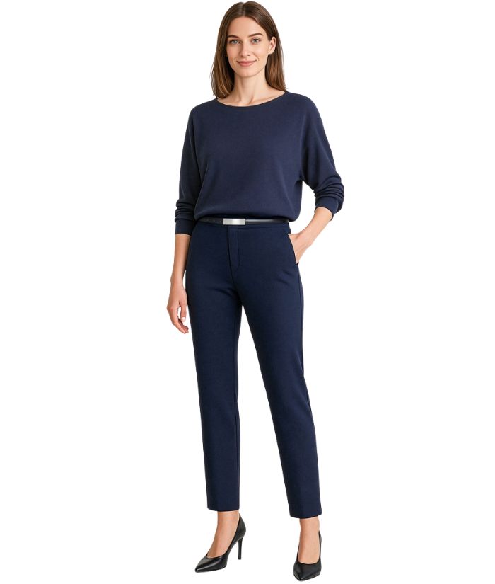 Scuba Ponte Womens Mid-rise Pull-On Pant