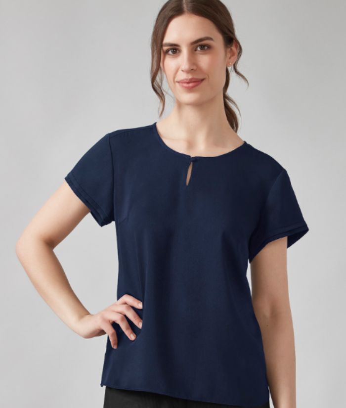 Womens Evelyn Short Sleeve Blouse