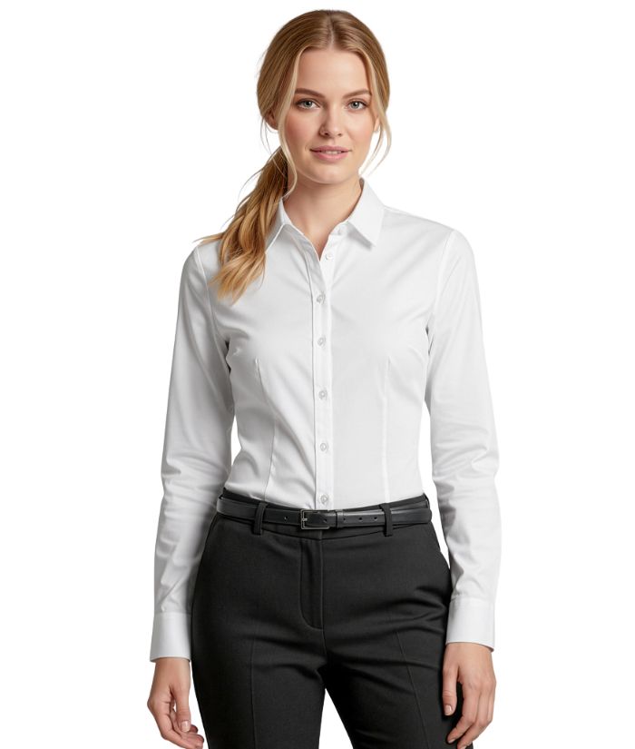 Ladies Regent 100% Cotton L/S Shirt