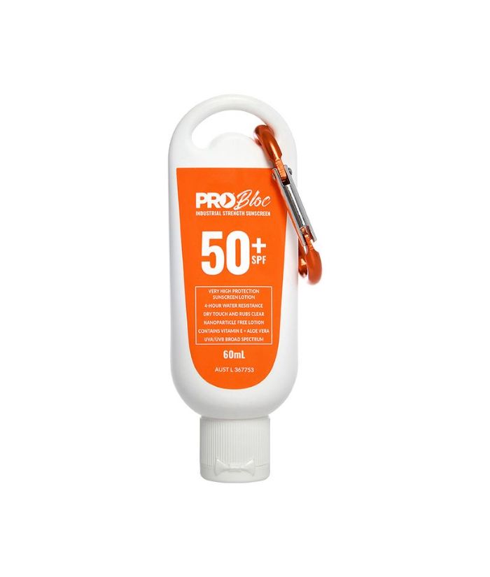 Probloc SPF 50 + Sunscreen 60ML Squeeze Bottle with Carabiner
