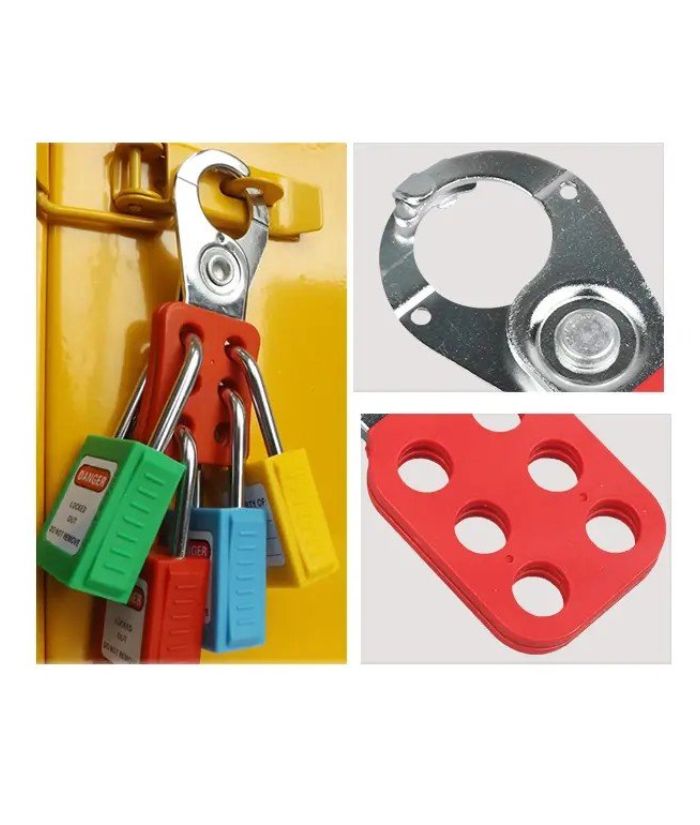 Steel Lockout Hasp with Anti-Twist Hooks