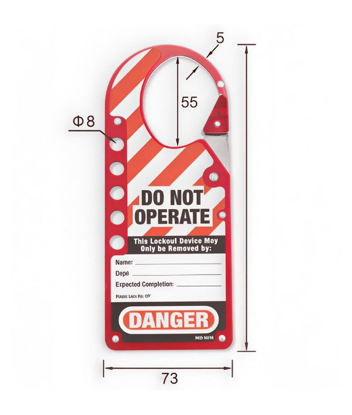 Aluminium Snap-on Lockout Hasp