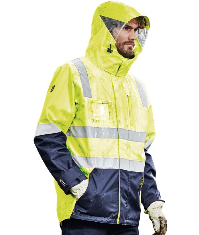 Men's Hi Vis 4 in 1 Waterproof Jacket