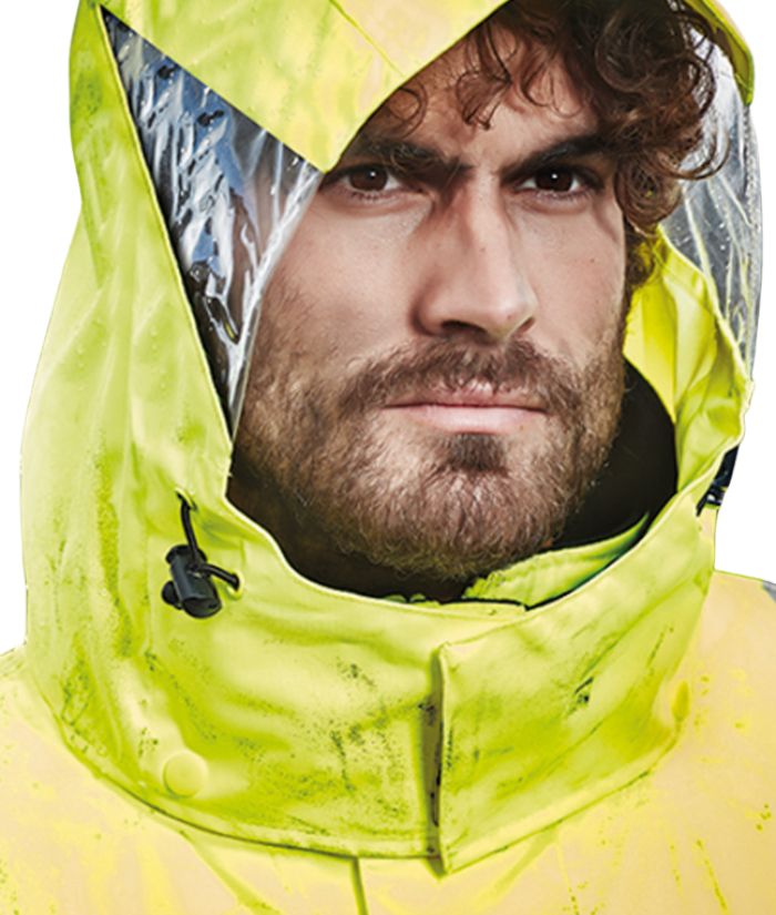 Men's Hi Vis 4 in 1 Waterproof Jacket