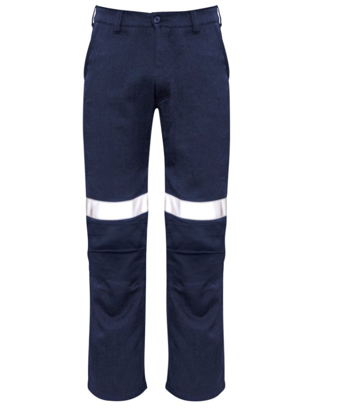 Mens Orange Flame Traditional Style Taped Work Pant