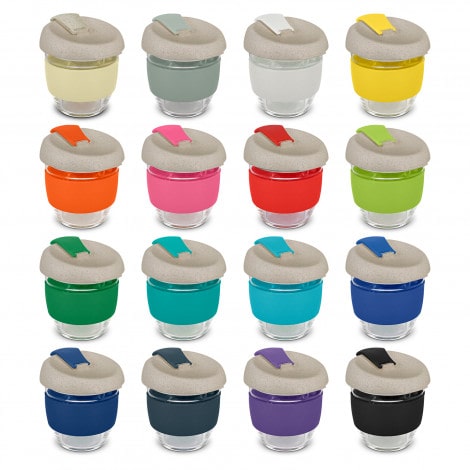 Stellar Natura Reusable Glass Coffee Cup - 250ml & 350ml - Uniforms and Workwear NZ - Ticketwearconz