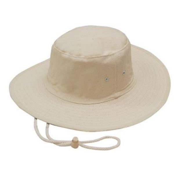 Canvas Hat with Chin Strap - Uniforms and Workwear NZ - Ticketwearconz