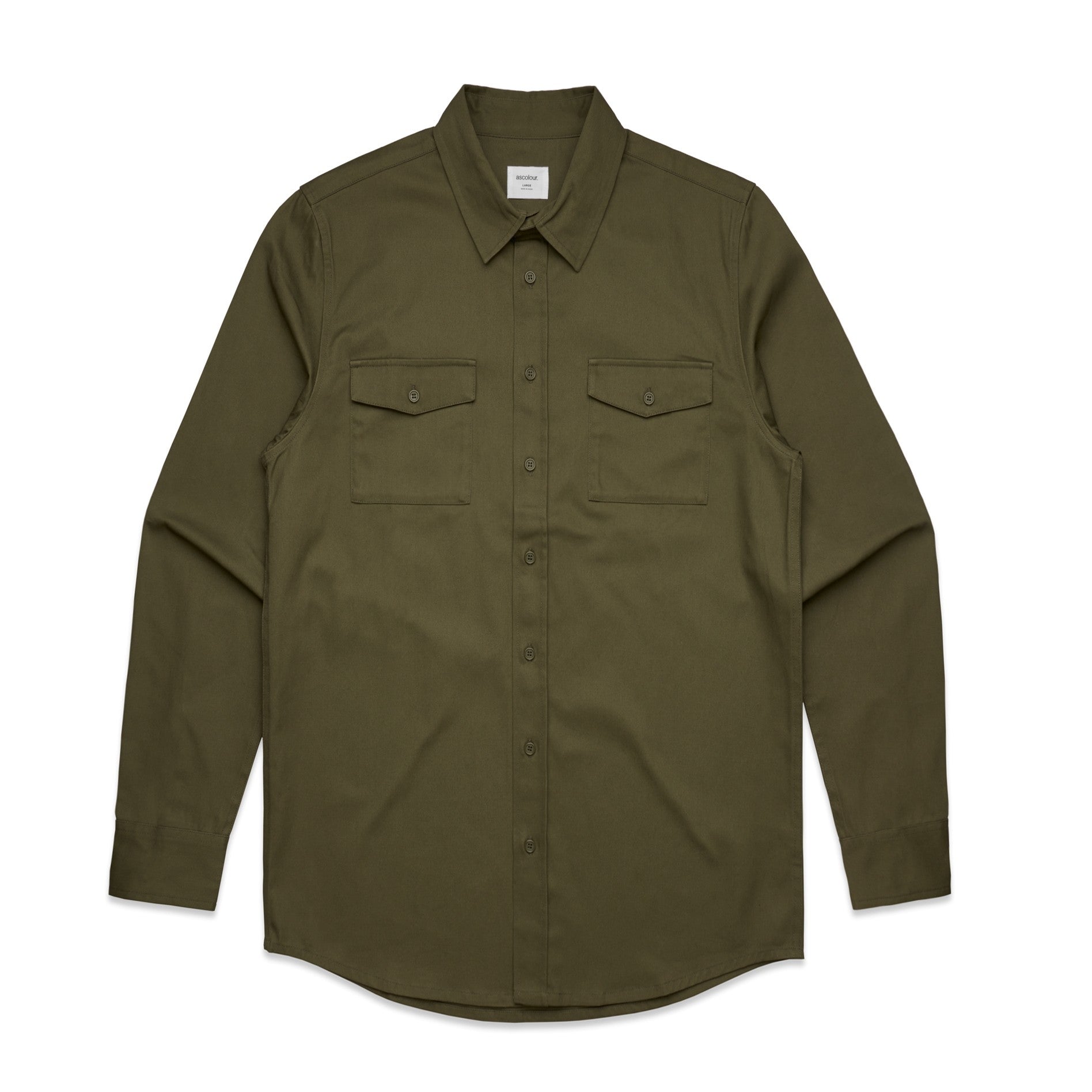 Mens Military Long Sleeve Shirt - Uniforms and Workwear NZ - Ticketwearconz