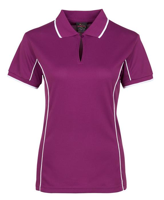 Ladies Piping Polo - Uniforms and Workwear NZ - Ticketwearconz