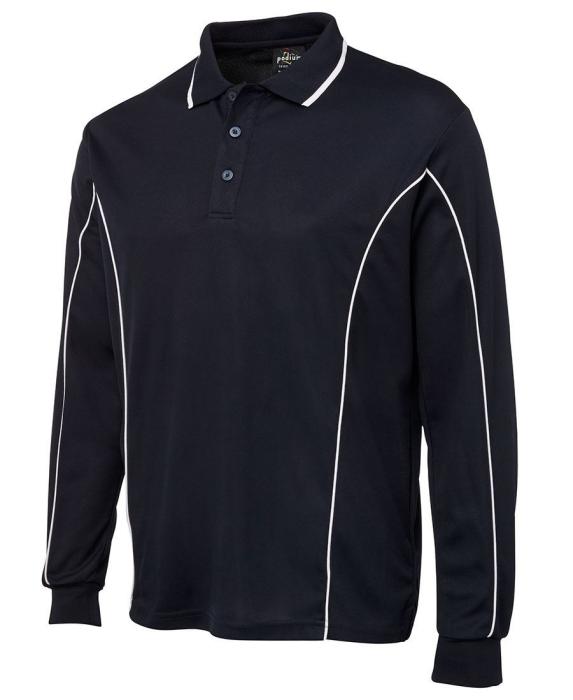 Piping Polo Long Sleeve - Uniforms and Workwear NZ - Ticketwearconz