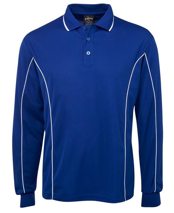 Piping Polo Long Sleeve - Uniforms and Workwear NZ - Ticketwearconz