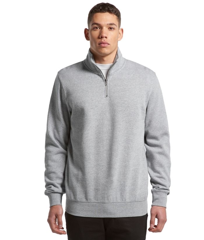AS-colour-mens-half-zip-crew-sweatshirt-5125-grey-marle
