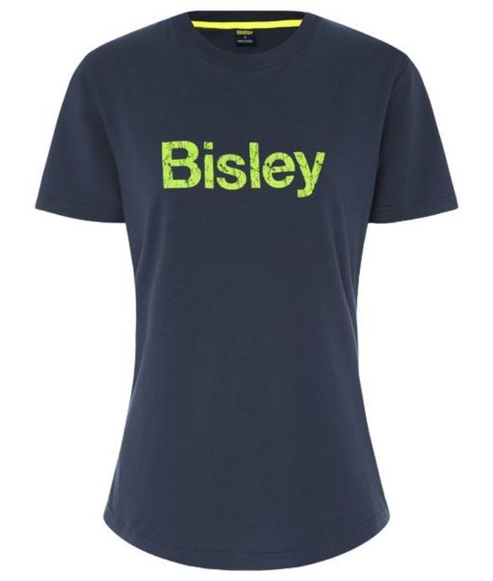 Bisley-cotton-tee-t-shirt-womens-bktl064-navy