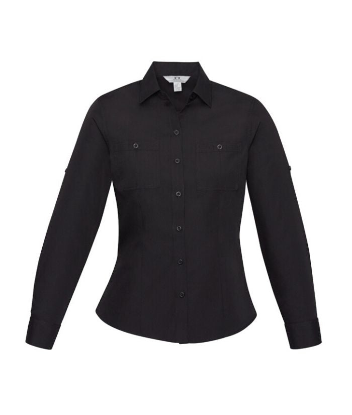 Bondi Ladies Long Sleeve Shirt - Uniforms and Workwear NZ - Ticketwearconz