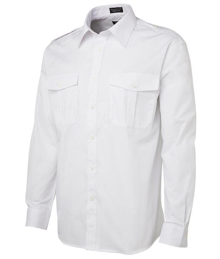 Epaulette Shirt Long Sleeve - Uniforms and Workwear NZ - Ticketwearconz