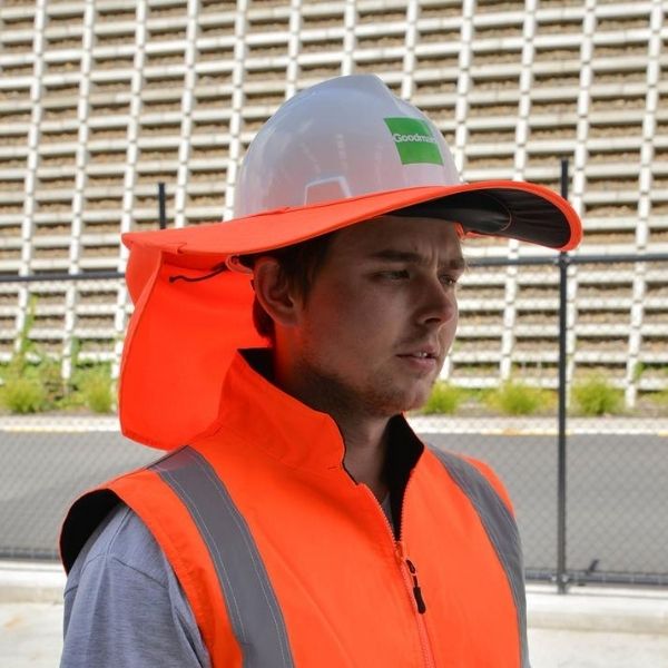 Hard Hat Protective Brim - Uniforms and Workwear NZ - Ticketwearconz