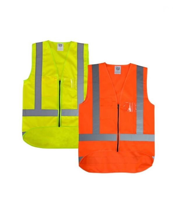 Hi Vis Safety Vest - D+N j536. LegendLife. Colours: Orange, Yellow. Sizes: XS to 7XL