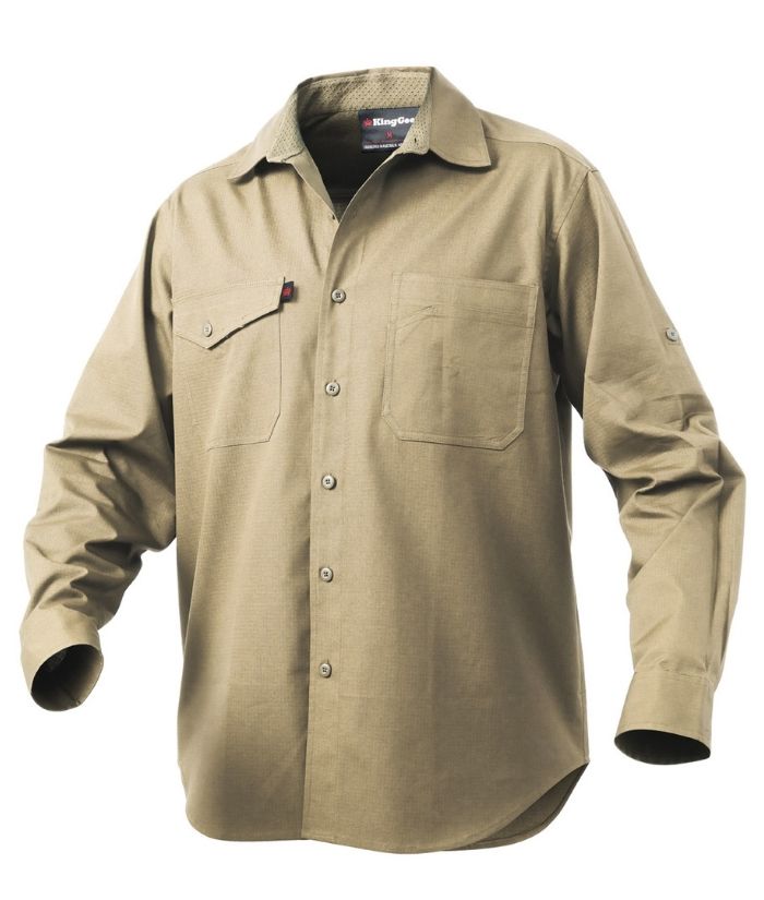 Workcool 2, Long Sleeve Shirt - Uniforms and Workwear NZ - Ticketwearconz