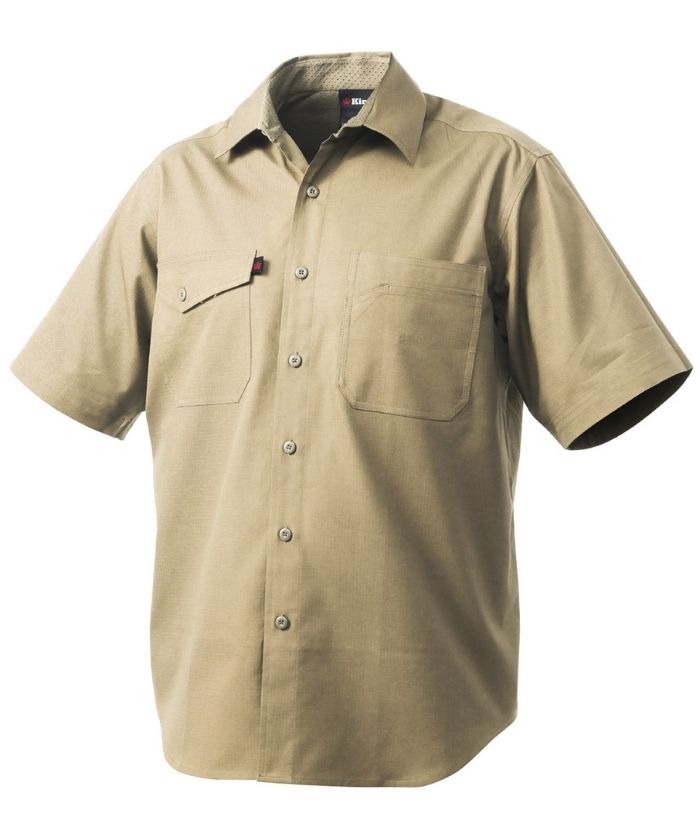 workcool-shirt-short-sleeve-king-gee-K14825-khaki