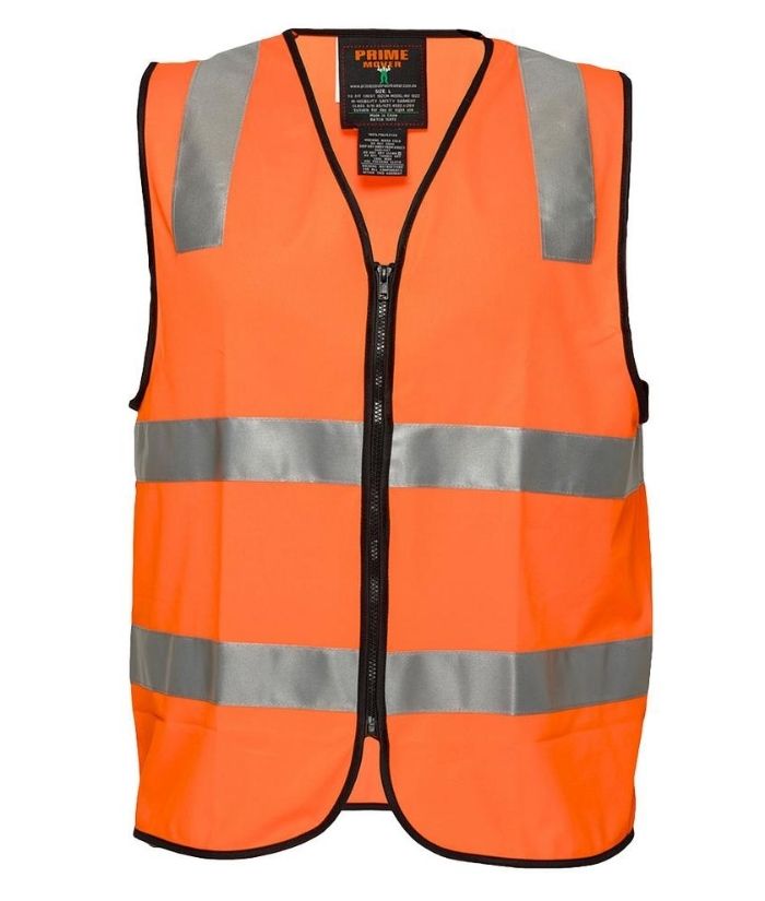 Hi Vis D/N Security Zip Vest - Uniforms and Workwear NZ - Ticketwearconz