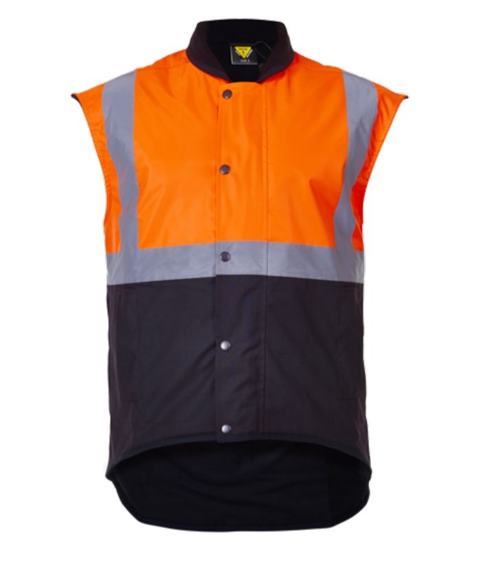 Oilskin Day/Night, Fleece Lined Vest - Uniforms and Workwear NZ - Ticketwearconz