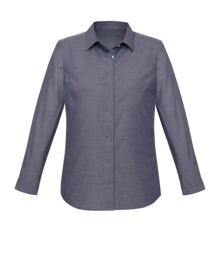 Womens Charlie Long Sleeve Chambray Shirt - Uniforms and Workwear NZ - Ticketwearconz