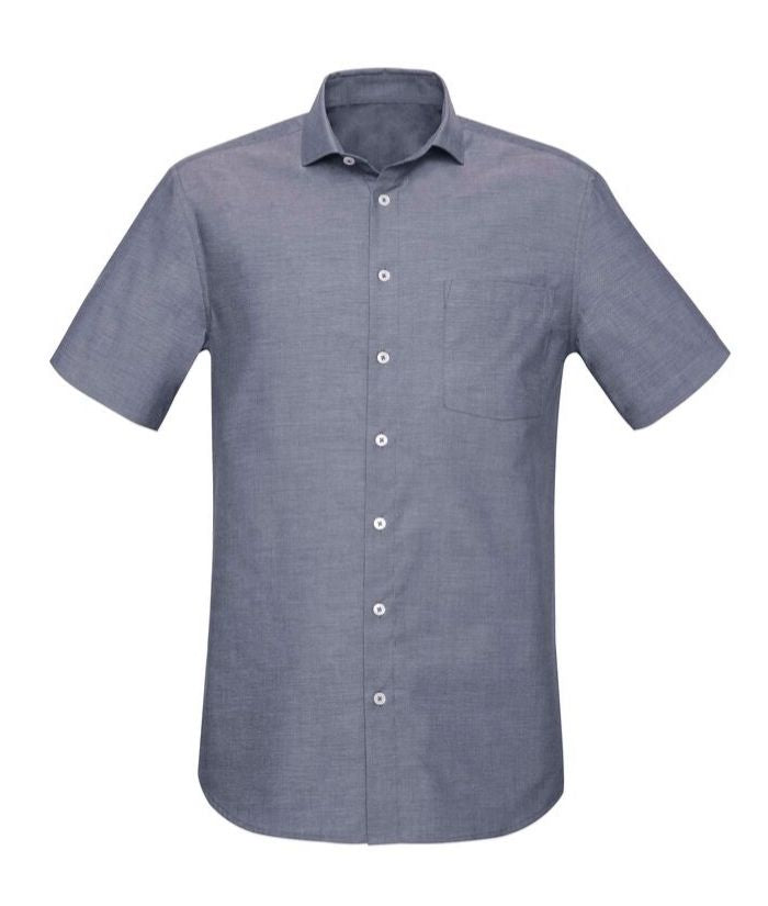 Mens Charlie Classic Fit Chambray Shirt - Uniforms and Workwear NZ - Ticketwearconz