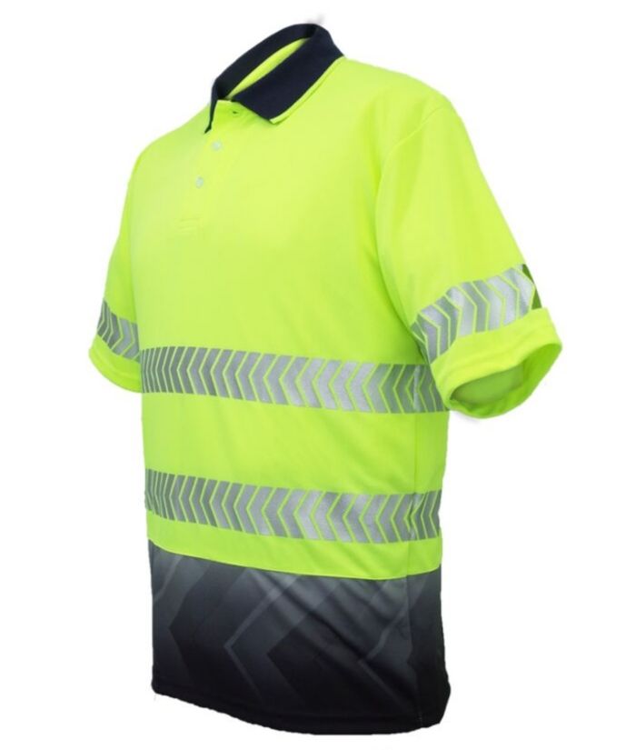 Hi Vis Sublimated Reflective Polo - Uniforms and Workwear NZ - Ticketwearconz