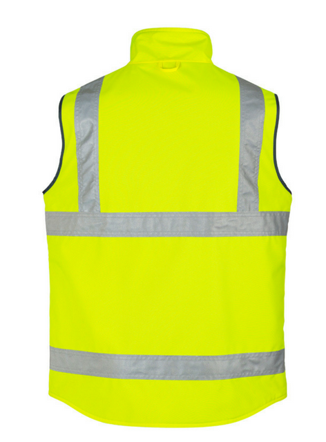 Mens Hi Vis Lightweight Fleece Lined Vest - Uniforms and Workwear NZ - Ticketwearconz