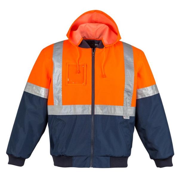 workwear-jackets-zj351-Mens Hi Vis Quilted Flying Jacket Syzmic