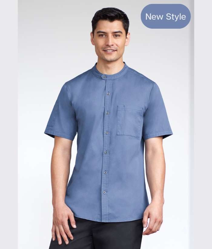 biz-collection-salsa-unisex-cotton-drill-short-sleeve-chef-shirt-CH329MS