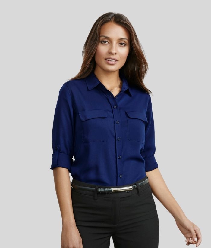 biz-collection-madison-long-sleeve-ladies-womens-blouse-s626ll-navy