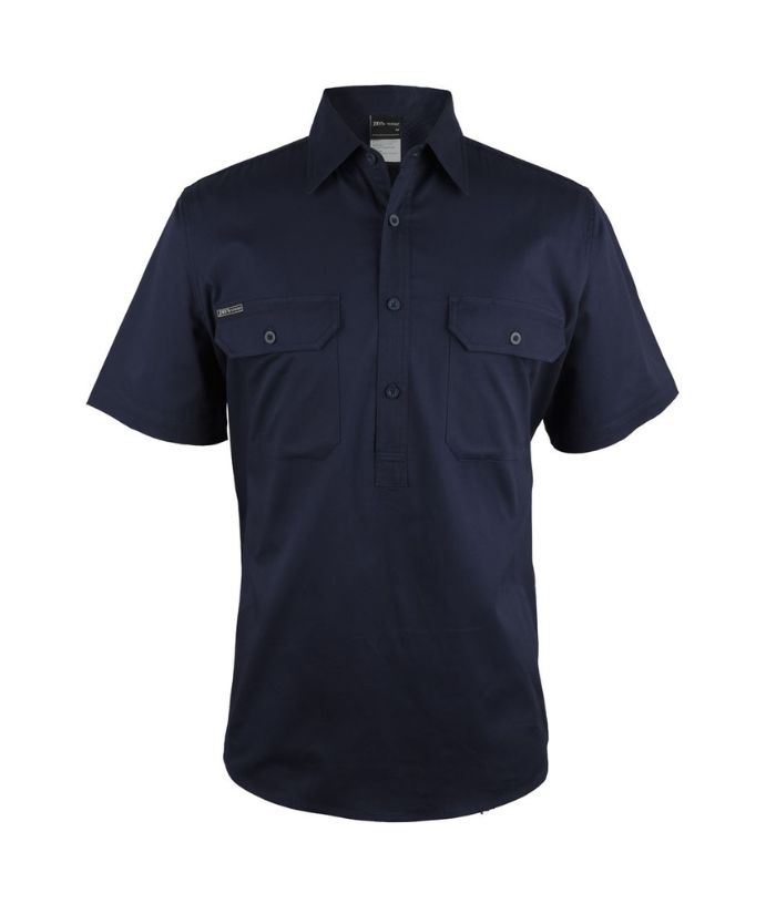 jb_s-wear-short-sleeve-closed-front-cotton-drill-work-shirt-6WKCF-navy