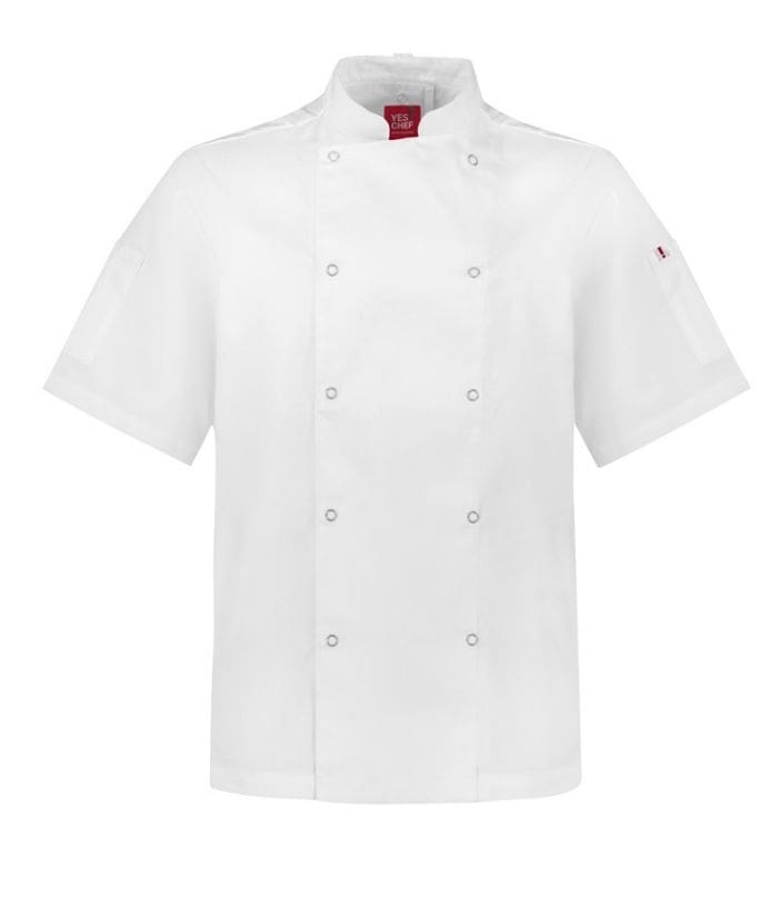 Zest Mens S/S Vented Chef Jacket - Uniforms and Workwear NZ - Ticketwearconz