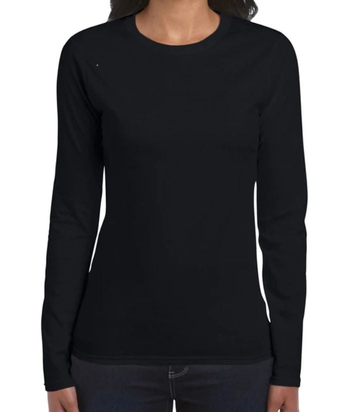 Gildan Womans 100% Cotton, Long Sleeve T-shirt - Uniforms and Workwear NZ - Ticketwearconz