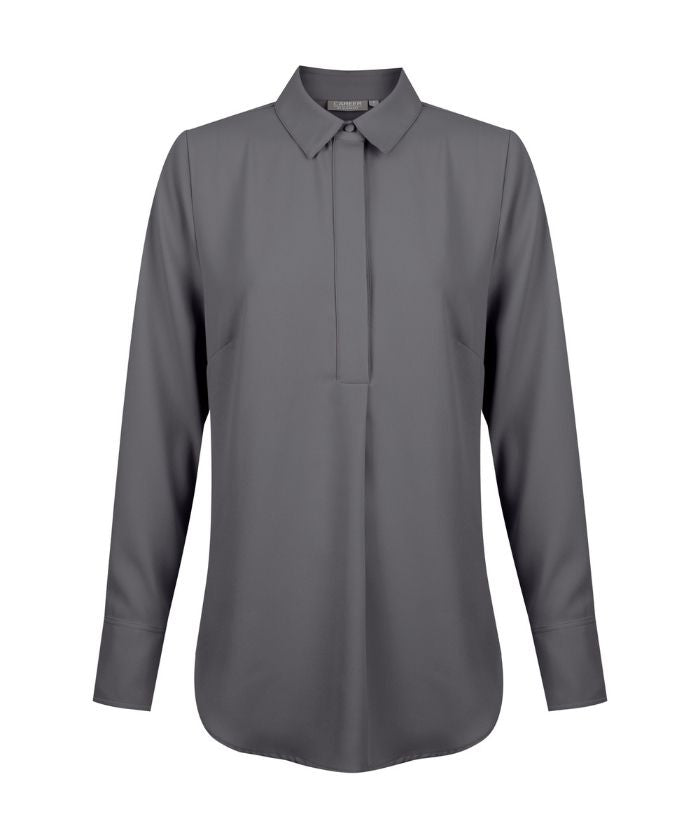 Quinn Long Sleeve, Luxe Blouse - Uniforms and Workwear NZ - Ticketwearconz