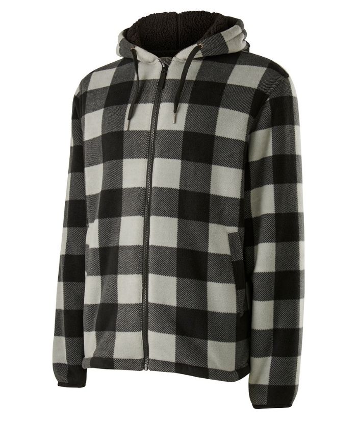 Mens-hard-yakka-zoodie-jacket-Y19446-red-grey-check-winter-jacket-trades
