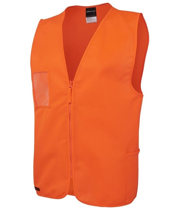 Hi Vis Safety Vest - Zip Front - Uniforms and Workwear NZ - Ticketwearconz