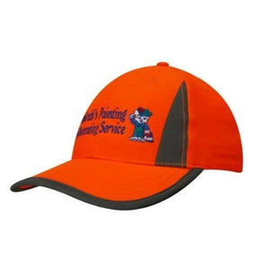 luminescent-safety-cap-with-reflective-trim-3029-headwear-hi-vis-orange