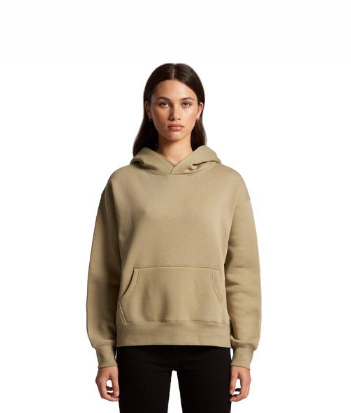 model-AS-colour-relaxed-fit-womens-4161-hoodie-recycled-polyester-cotton-sand
