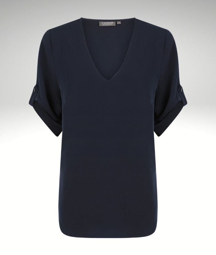Reese Luxe Twill Top - Uniforms and Workwear NZ - Ticketwearconz