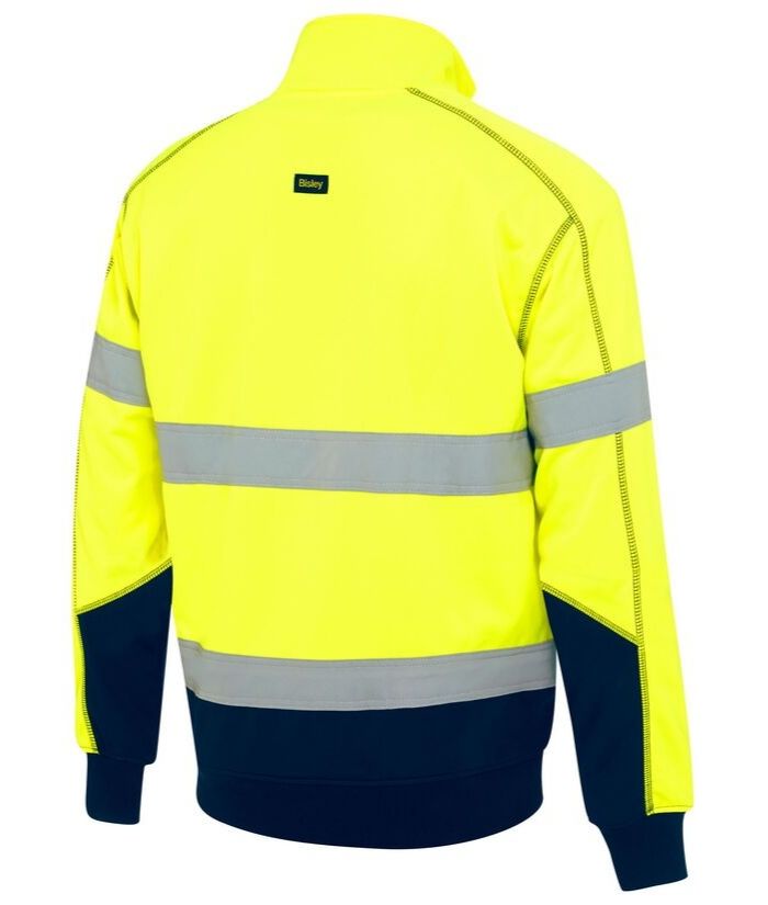 Taped Hi Vis Fleece Pullover with Sherpa Lining - Uniforms and Workwear NZ - Ticketwearconz