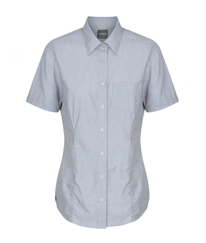 slate-Gloweave-smith-womens-short-sleeve-end-on-end-shirt-1253whs-cafe-uniforms