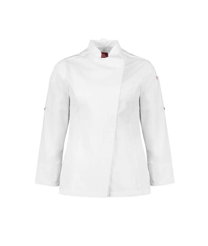 Alfresco Womens, Zip Front, L/S Vented Chef Jacket