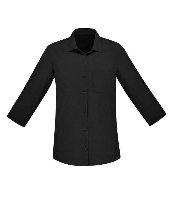 Womens Easy Stretch Florence 3/4 Sleeve Shirt - Uniforms and Workwear NZ - Ticketwearconz