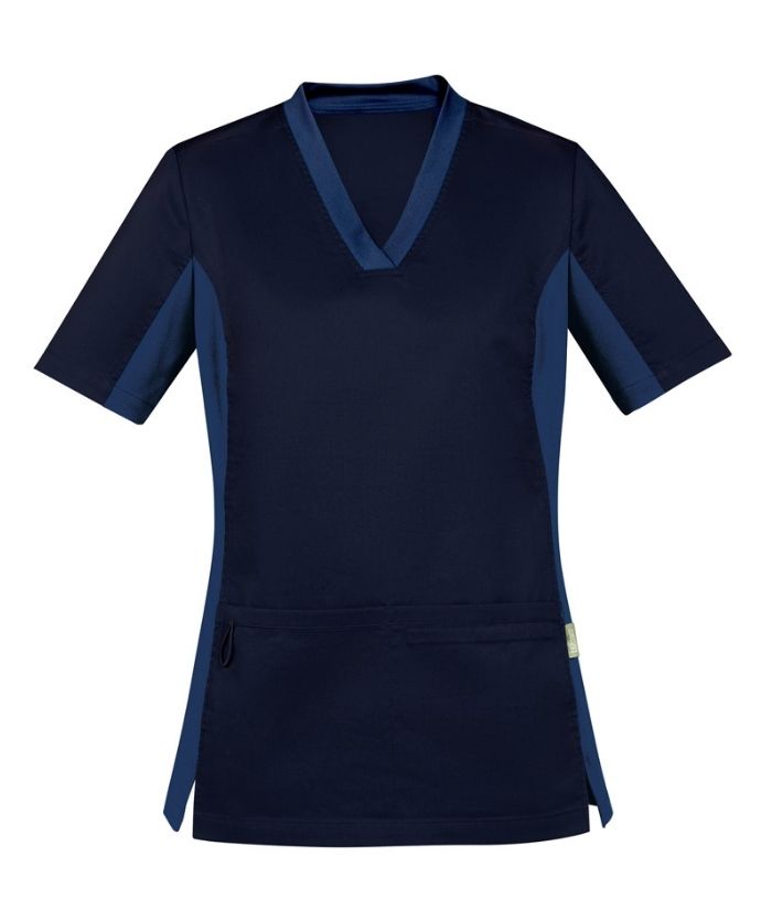 Womens Riley V-Neck Scrub Top - Uniforms and Workwear NZ - Ticketwearconz