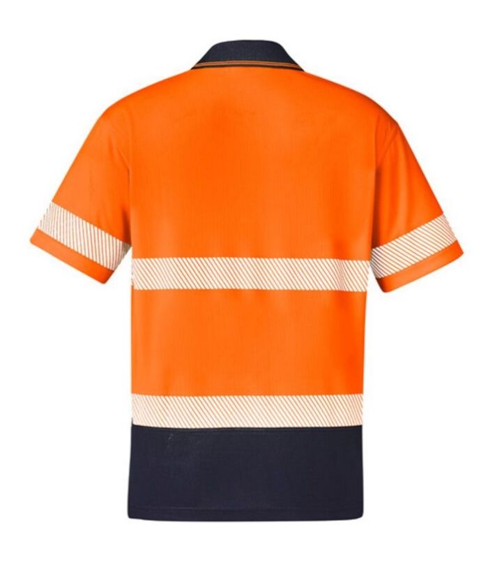 Unisex Hi Vis Segmented Short Sleeve Polo - Hoop Taped - Uniforms and Workwear NZ - Ticketwearconz