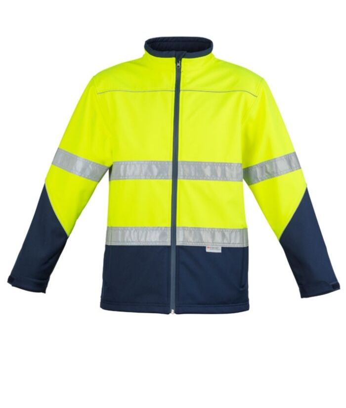 workwear-jackets-zj353 syzmic unisex hi vis soft shell jacket